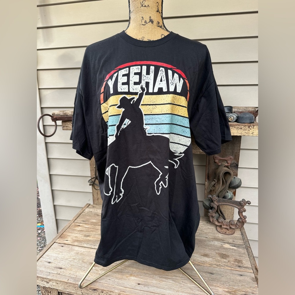 NEW 2XL Western Cowboy T Shirt